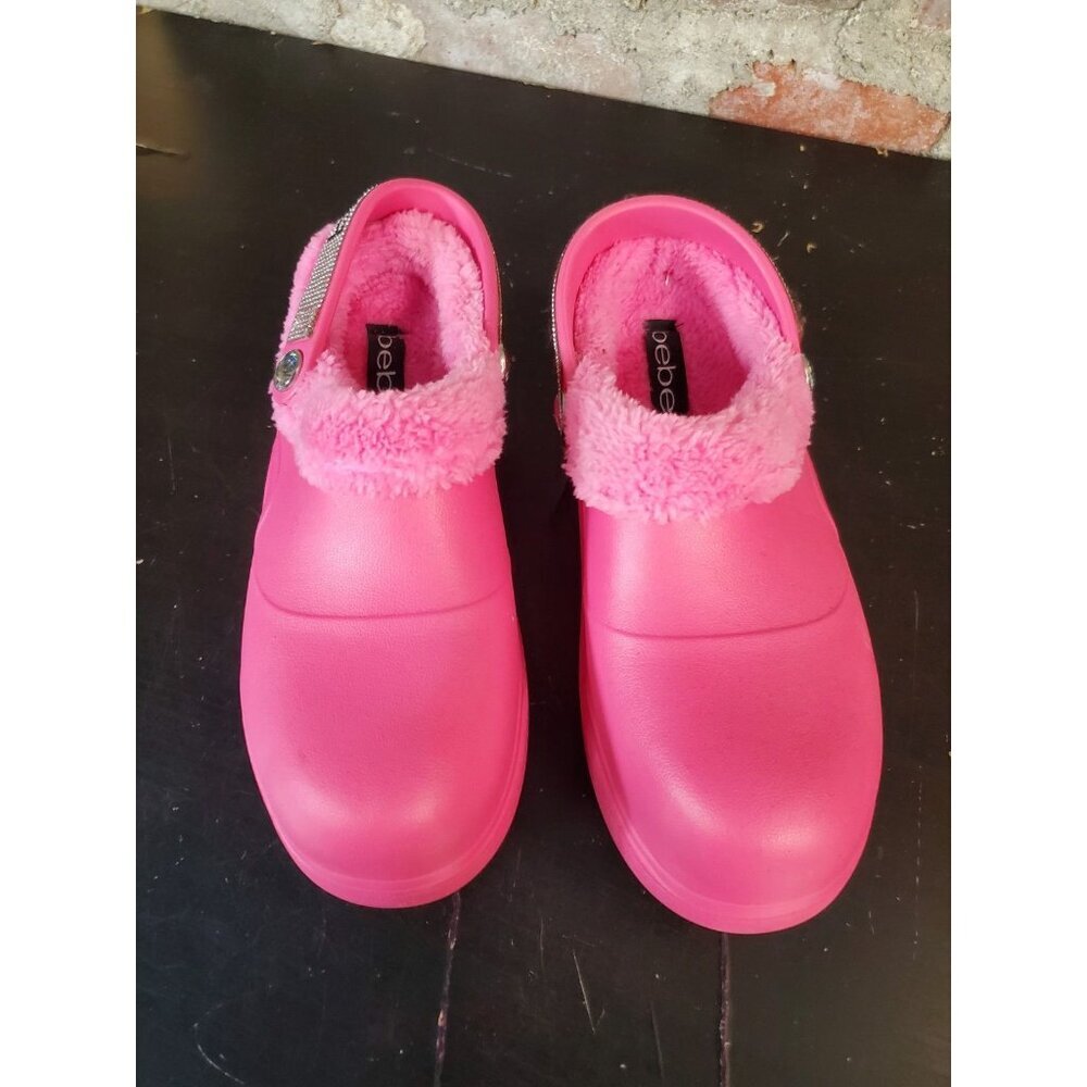Bebe Shoes Bebe Janessa Clogs Slip On Shoes Womens Sz 7 Pink Glitter G - Picture 4 of 6